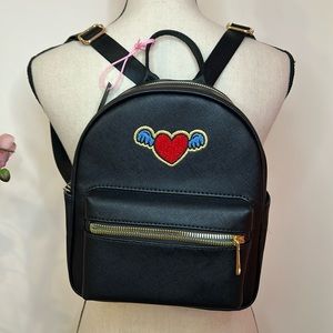BLACK MINI BACKPACK